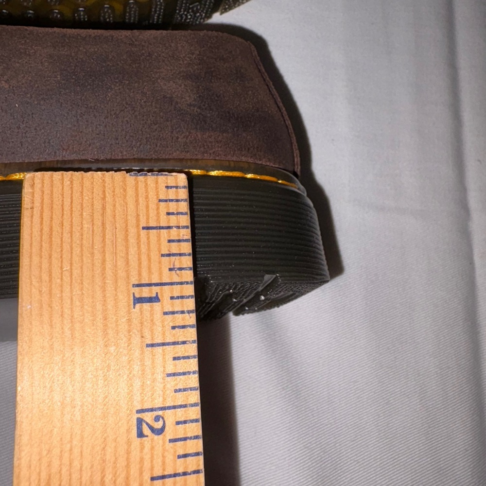 Dr. martens Zavala leather dark brown Zavala Mary Jane T bar shoes size 10 new - Picture 7 of 9